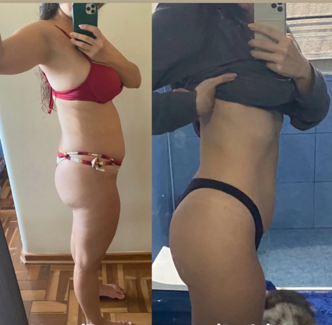 Registro comparativo compartilhado por participante do Slim28 — foto 4