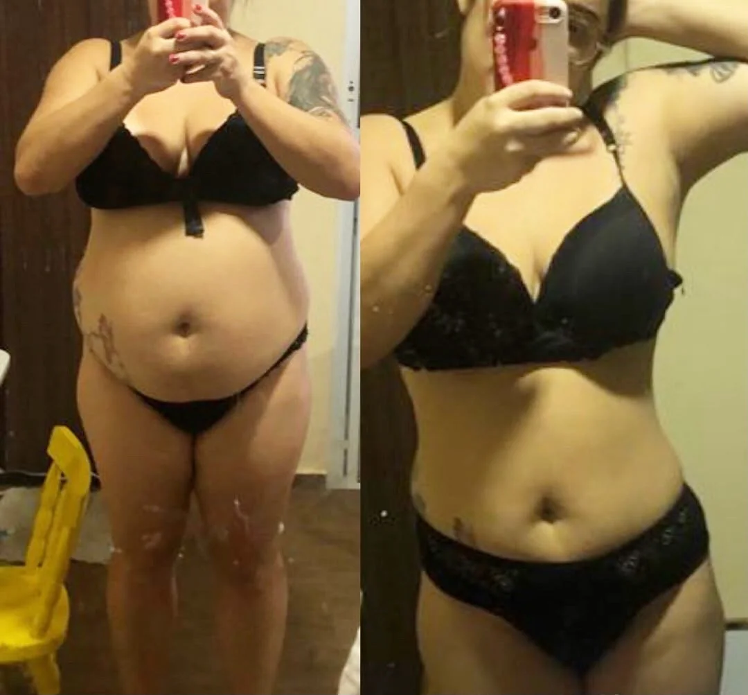 Registro comparativo compartilhado por participante do Slim28 — foto 6